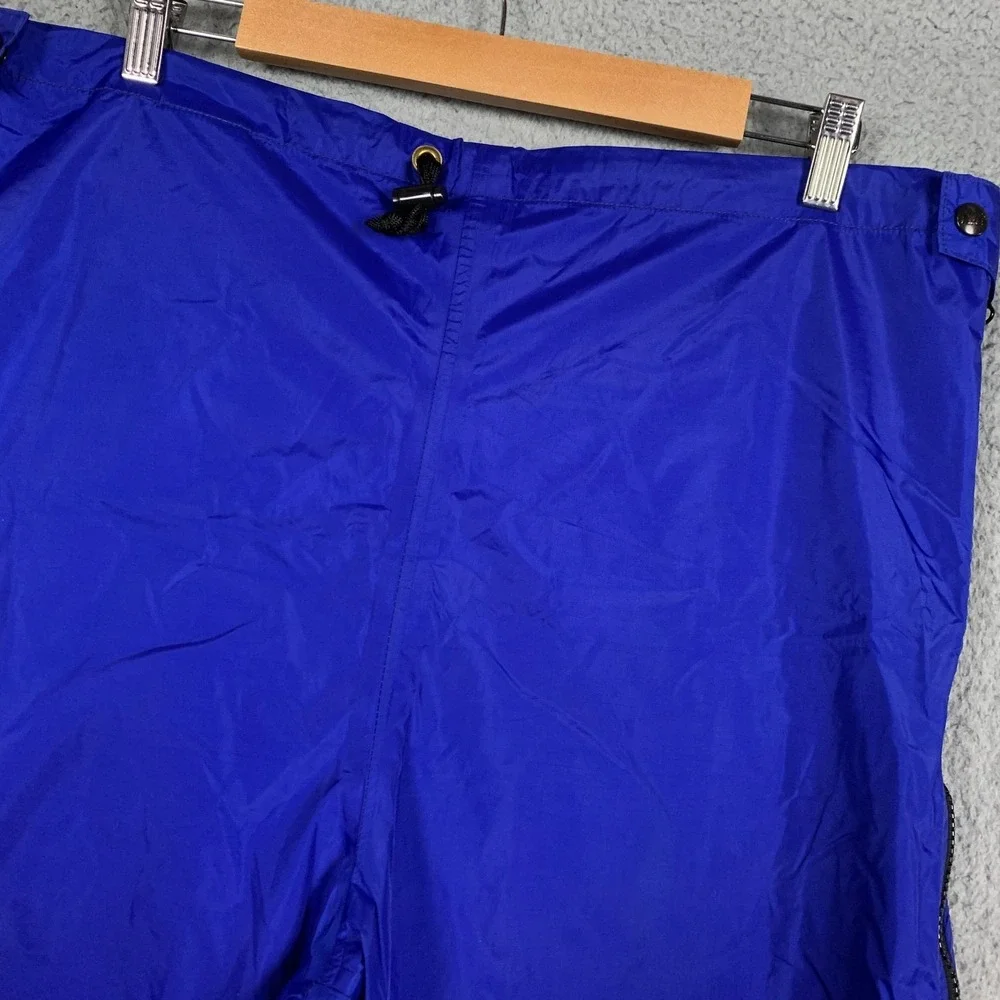 Vintage REI Gore-Tex Rain Pants Men's Medium Blue Side Zip‎ Waterproof Snow USA